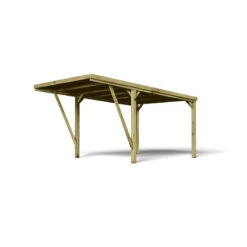 Carport Simple En Bois FSC Autoclave + Couverture En Polycarbonate 16,5m² Victor Modern - Forest Style -Boutique De Jardin carport simple en bois fsc autoclave couverture en polycarbonate 165m victor modern forest style 2