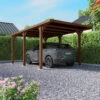 Carport Simple En Bois FSC Autoclave Marron + Couverture En Polycarbonate 16,5m² Victor - Forest Style 2 Carport Simple En Bois FSC Autoclave Marron + Couverture En Polycarbonate 16,5m² Victor - Forest Style -Boutique De Jardin carport simple en bois fsc autoclave marron couverture en polycarbonate 165m victor forest style