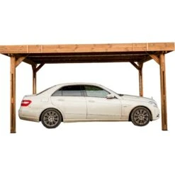 Carport THONES 17,54m² En Bois Massif Avec Toit Bac Acier HABRITA -Boutique De Jardin carport thones 1764m en bois massif avec toit bac acier habrita 2