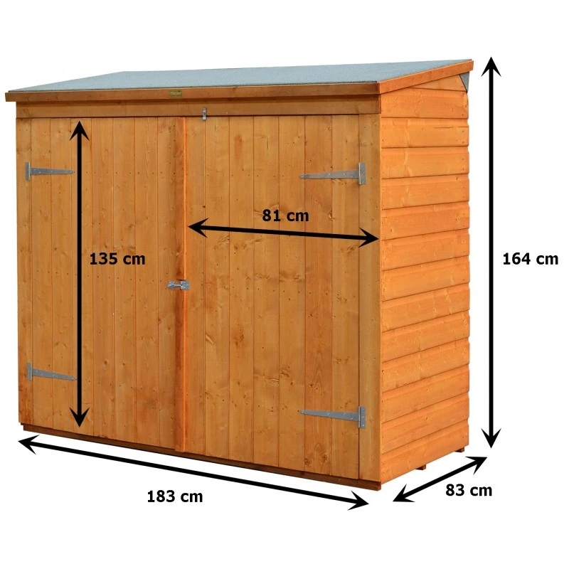 Coffre Abri Multifonctions En Bois Massif Traité Teinté Miel 2000L Rowlinson 5 Coffre Abri Multifonctions En Bois Massif Traité Teinté Miel 2000L Rowlinson – Image 3