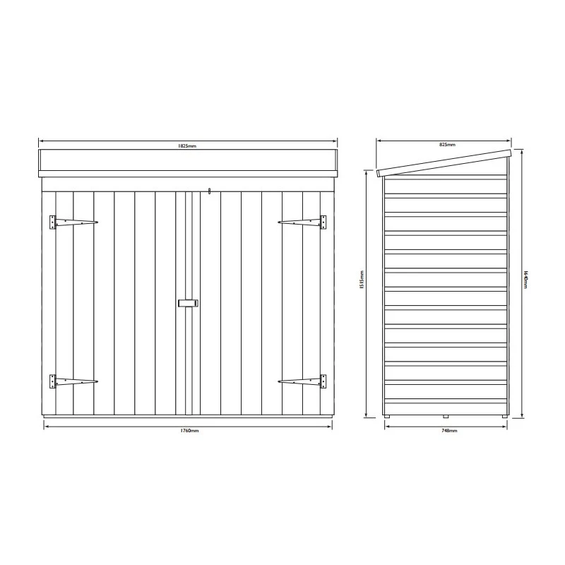 Coffre Abri Multifonctions En Bois Massif Traité Teinté Miel 2000L Rowlinson 7 Coffre Abri Multifonctions En Bois Massif Traité Teinté Miel 2000L Rowlinson – Image 5