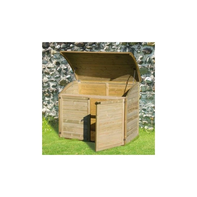 Coffre De Jardin En Bois Traité Autoclave 1200L - Chalet Et Jardin 3 Coffre De Jardin En Bois Traité Autoclave 1200L - Chalet Et Jardin – Image 2