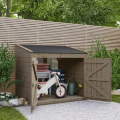 Coffre De Jardin En Bois Traité 20mm 1200L GENIO Noir - Gardy Shelter -Boutique De Jardin coffre de jardin en bois traite 20mm 1200l genio noir gardy shelter 3
