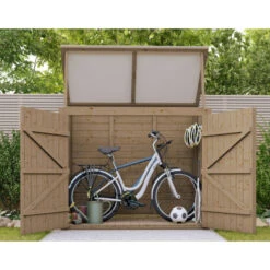 Coffre De Jardin En Bois Traité 28mm 2000L ALTO Blanc - Gardy Shelter -Boutique De Jardin coffre de jardin en bois traite 28mm 2000l alto blanc gardy shelter 4