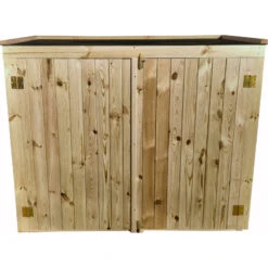 Coffre De Jardin En Bois Traité 28mm 2000L ALTO Noir - Gardy Shelter -Boutique De Jardin coffre de jardin en bois traite 28mm 2000l alto noir gardy shelter 4
