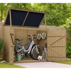 Coffre De Jardin En Bois Traité 28mm 2000L ALTO Noir - Gardy Shelter -Boutique De Jardin coffre de jardin en bois traite 28mm 2000l alto noir gardy shelter 5