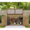 Coffre De Jardin En Bois Traité 28mm 2000L LARGO Blanc - Gardy Shelter -Boutique De Jardin coffre de jardin en bois traite 28mm 2000l largo blanc gardy shelter