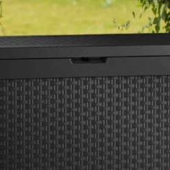 Coffre De Jardin En Résine Anthracite 270L Samoa – Keter -Boutique De Jardin coffre de jardin en resine anthracite 270l samoa keter 2