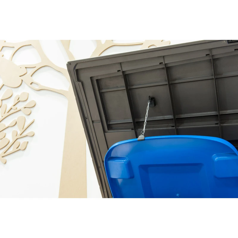 Coffre De Jardin Multifonctions En Résine 1200L Toit Plat Beige - Keter 7 Coffre De Jardin Multifonctions En Résine 1200L Toit Plat Beige - Keter – Image 5