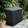 Coffre De Jardin Multifonctions En Résine 1200L Toit Plat Noir - Keter -Boutique De Jardin coffre de jardin multifonctions en resine 1200l toit plat keter