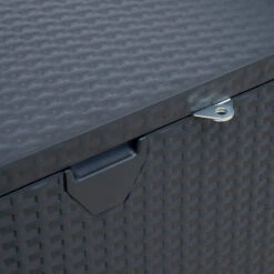 Coffre De Rangement En Métal 509L Anthracite 0,9m² Shelter Logic -Boutique De Jardin coffre de rangement en metal 509l anthracite 09m shelter logic 4