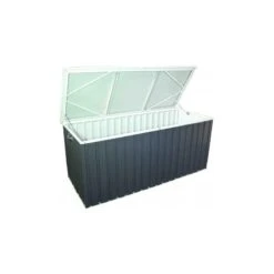 Coffre De Rangement En Métal Anthracite 800L DURAMAX -Boutique De Jardin coffre de rangement en metal anthracite 800l duramax 2