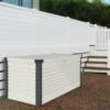 Coffre De Rangement En Métal Blanc 750L Patio Box 1,06m² TRIMETALS