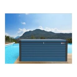 Coffre De Rangement En Métal Bleu 750L Patio Box 1,06m² TRIMETALS 13 Coffre De Rangement En Métal Bleu 750L Patio Box 1,06m² TRIMETALS -Boutique De Jardin coffre de rangement en metal bleu 750l patio box 106m trimetals 5