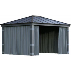 Ensemble De Rideaux 4 Pièces Pour Pergolas Dallas 4300 De 15,5m² - Palram - Canopia