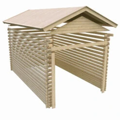 Garage En Bois Certifié 13,28m² – Madriers 28mm - Karibu 12 Garage En Bois Certifié 13,28m² – Madriers 28mm - Karibu -Boutique De Jardin garage en bois certifie 1328m madriers 28mm karibu 4