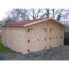 Garage Double En Bois Massif 42,16m² – Madriers 42mm – Habrita