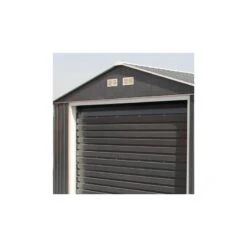Garage En Métal Anthracite 19,95m² Grande Hauteur H.2,60m DURAMAX -Boutique De Jardin garage en metal anthracite 1995m grande hauteur h260m duramax 5