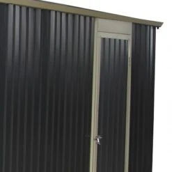 Garage Métal Anthracite 17,31m² Porte Enroulable + Kit D'ancrage X-METAL -Boutique De Jardin garage metal anthracite 1731m porte enroulable kit d ancrage x metal 4