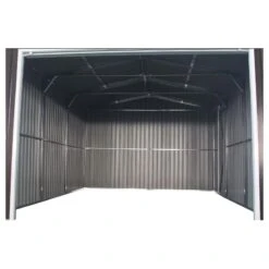 Garage Métal Anthracite 19,52m² Porte Enroulable + Kit D'ancrage X-METAL -Boutique De Jardin garage metal anthracite 1952m porte enroulable kit d ancrage x metal 5