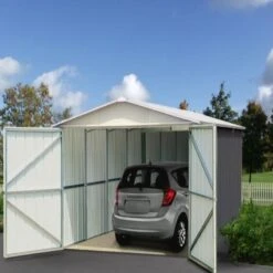 Garage Métal Anthracite 22,63m² + Kit D'ancrage Inclus - YARDMASTER 9 Garage Métal Anthracite 22,63m² + Kit D'ancrage Inclus - YARDMASTER -Boutique De Jardin garage metal anthracite 2263m kit d ancrage inclus yardmaster 2