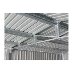 Garage Métal Anthracite Double Portes 19,61m² + Kit D'ancrage X-METAL -Boutique De Jardin garage metal anthracite double portes 1961m kit d ancrage x metal 2