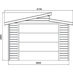 Garage Torino 20,91m² Avec Porte Sectionnelle Motorisée Madriers 28mm SOLID 12 Garage Torino 20,91m² Avec Porte Sectionnelle Motorisée Madriers 28mm SOLID -Boutique De Jardin garage torino 2091m avec porte sectionnelle motorisee madriers 28mm solid 4