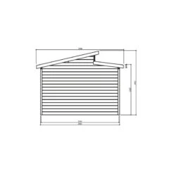 Garage Torino 20,91m² Madriers 28mm Avec Double Porte Battante - SOLID -Boutique De Jardin garage torino 2091m madriers 28mm avec double porte battante solid 2