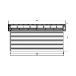 Garage Torino 20,91m² Madriers 28mm Avec Double Porte Battante - SOLID -Boutique De Jardin garage torino 2091m madriers 28mm avec double porte battante solid 3