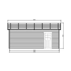Garage Torino 20,91m² Madriers 28mm Avec Double Porte Battante - SOLID -Boutique De Jardin garage torino 2091m madriers 28mm avec double porte battante solid 4
