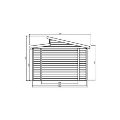 Garage Torino 20,91m² Madriers 28mm Avec Double Porte Battante - SOLID -Boutique De Jardin garage torino 2091m madriers 28mm avec double porte battante solid 5