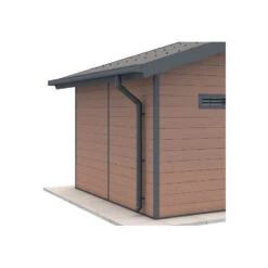 Kit Gouttières Anthracite - Pack Prêt à La Pose Pour Abri PREMIUM Woodlife Garden Double Pentes Longueur 2m -Boutique De Jardin kit gouttieres anthracite pack pret a la pose pour abri premium woodlife garden double pentes longueur 2m 3