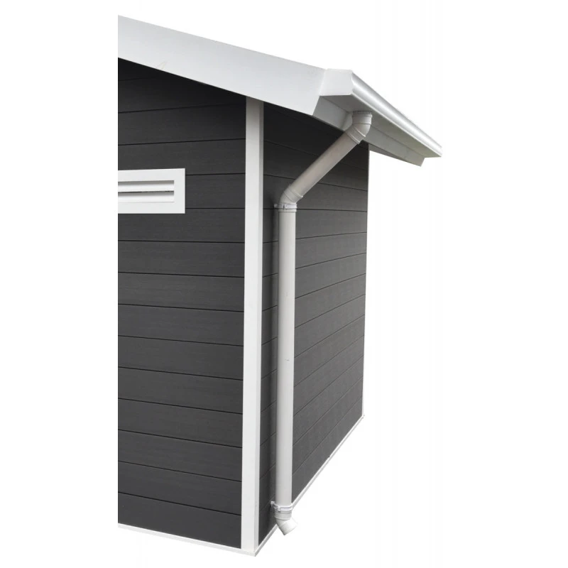Kit Gouttières Blanc - Pack Prêt à La Pose Pour Abri PREMIUM Woodlife Garden Double Pentes Longueur 3m 3 Kit Gouttières Blanc - Pack Prêt à La Pose Pour Abri PREMIUM Woodlife Garden Double Pentes Longueur 3m