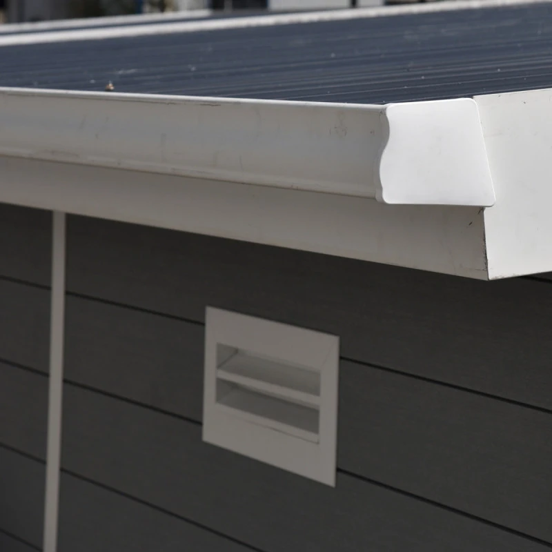 Kit Gouttières Blanc - Pack Prêt à La Pose Pour Abri PREMIUM Woodlife Garden Monopente De Largeur 2m 6 Kit Gouttières Blanc - Pack Prêt à La Pose Pour Abri PREMIUM Woodlife Garden Monopente De Largeur 2m – Image 4