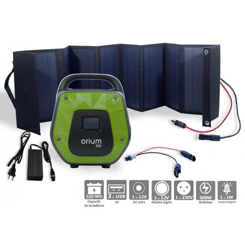 Pack Station D’énergie Portative Izywatt 500Wh + Panneau Solaire Pliant 60W 3 Pack Station D’énergie Portative Izywatt 500Wh + Panneau Solaire Pliant 60W