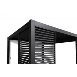 Panneau Latéral à Ventelles 1,33m OMBREA - Anthracite -Boutique De Jardin panneau lateral a ventelles 133m ombrea anthracite 2