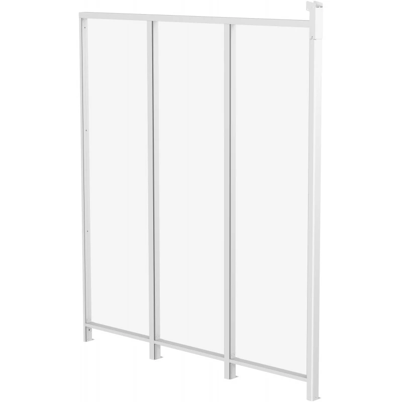 Panneau Latéral En Aluminium Et PC Transparent Pour Toit De Terrasse Blanc 2,5m X-METAL 3 Panneau Latéral En Aluminium Et PC Transparent Pour Toit De Terrasse Blanc 2,5m X-METAL