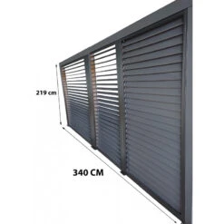 Panneaux De Ventelles Amovibles Pour Côté 3,60m Des Pergolas Bioclimatiques 10,80m² Et 21,52m² HABRITA 10 Panneaux De Ventelles Amovibles Pour Côté 3,60m Des Pergolas Bioclimatiques 10,80m² Et 21,52m² HABRITA -Boutique De Jardin panneaux de ventelles amovibles pour cote 360m des pergolas bioclimatiques 1080m et 2152m habrita 2