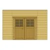 Paroi Frontale Avec Double Porte 390x245cm Pour Carport Modulable En Bois Traité Autoclave - SOLID -Boutique De Jardin paroi frontale avec double porte 390x245cm pour carport modulable en bois traite autoclave solid