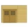 Paroi Frontale Avec Double Porte Gauche 480x245cm Pour Carport Modulable En Bois Traité Autoclave - SOLID -Boutique De Jardin paroi frontale avec double porte gauche 480x245cm pour carport modulable en bois traite autoclave solid