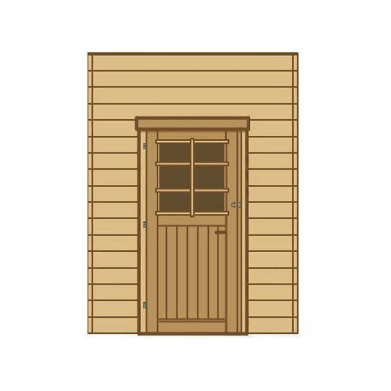 Paroi Frontale Porte Simple 210cm Pour Carport Bois Traité - SOLID 3 Paroi Frontale Porte Simple 210cm Pour Carport Bois Traité - SOLID