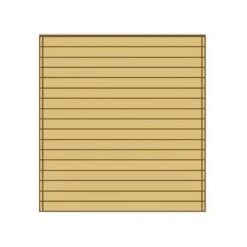 Solid Paroi Frontale Pleine 270x245cm Pour Carport Modulable En Bois