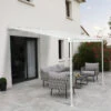 Pergola Adossée 300x300cm En Aluminium Blanc Et Polycarbonate 4mm CIELO - DCB Garden -Boutique De Jardin pergola adossee 300x300cm en aluminium blanc et polycarbonate 4mm cielo dcb garden