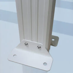 Pergola Adossée 300x300cm En Aluminium Blanc Et Polycarbonate 4mm CIELO - DCB Garden -Boutique De Jardin pergola adossee 300x300cm en aluminium blanc et polycarbonate 4mm cielo dcb garden 4