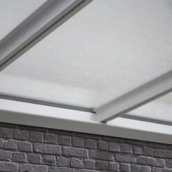 Pergola Adossée 435x300cm En Aluminium Blanc Et Polycarbonate 4mm CIELO - DCB Garden -Boutique De Jardin pergola adossee 435x300cm en aluminium blanc et polycarbonate 4mm cielo dcb garden 3