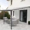 Pergola Adossée 435x300cm En Aluminium Noir Et Polycarbonate 4mm CIELO - DCB Garden