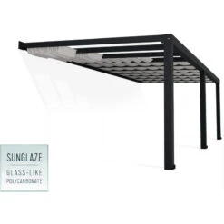 Pergola Adossée Stockholm 350x740cm Aluminium Gris Et Polycarbonate Avec Stores De Toit Rétractables – Palram - Canopia 10 Pergola Adossée Stockholm 350x740cm Aluminium Gris Et Polycarbonate Avec Stores De Toit Rétractables – Palram - Canopia -Boutique De Jardin pergola adossee stockholm 350x740cm aluminium gris et polycarbonate avec stores de toit retractables palram 2