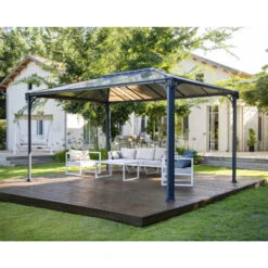 Pergola Aluminium Et Polycarbonate 430x295,5cm Martinique 4300 Palram - Canopia