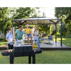 Pergola Aluminium Et Polycarbonate 430x295,5cm Martinique 4300 Palram - Canopia -Boutique De Jardin pergola aluminium et polycarbonate 430x2955cm martinique 4300 palram 3