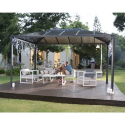 Pergola Aluminium Et Polycarbonate 430x295,5cm Martinique 4300 Palram - Canopia -Boutique De Jardin pergola aluminium et polycarbonate 430x2955cm martinique 4300 palram 5